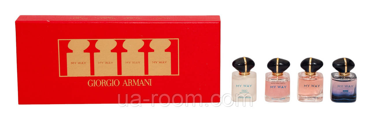 Парфюмированный набор Giorgio Armani My Way  4*7,5ml(Premium)