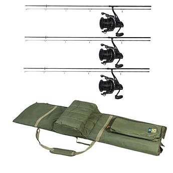 Карповий набір: Daiwa Black Widow 3.9m вудилища + Котушка Carp Pro Tork 10000 SD