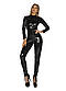 Латексний костюм чорний. Розмір L, фото 4