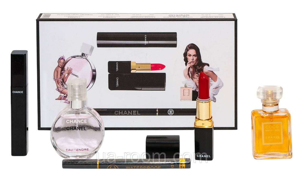 Набор Chanel 2 парфюма+помада+тушь(Premium)