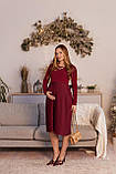 Сукня для вагітних та годування Toledo бордова, фото 4