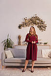 Сукня для вагітних та годування Toledo бордова, фото 9