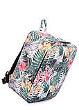 Рюкзак для ручної поклажі POOLPARTY Airport 40x30x20см Wizz Air / МАУ з тропічним принтом, фото 6