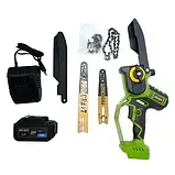 Акумуляторна ланцюгова пилка Procraft PKA32Li найкраща міні пилка з двома шинами 20 см електропила прокрафт, фото 5