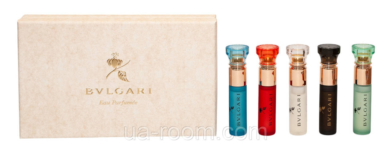 Парфюмированный набор Bvlgari 5*10ml(Premium), фото 1