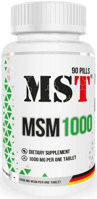 МСМ (сірка) MST MSM 1000 90 таблеток
