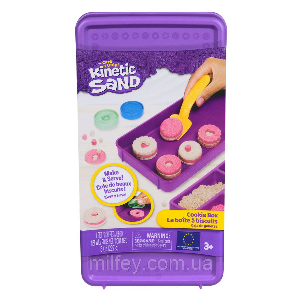 Набір піску для творчості - Kinetic Sand Кольорове печиво( 2 кольори, 227 г), фото 1