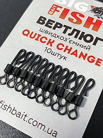 Quick change (швидкозємний вертлюг) для коропового монтажу (вхідне кільце - 3,5 мм)