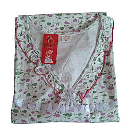 Нічні сорочки жіночі 100% бавовна Andin з коротким рукавом розмір 62-64