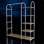 Стійка для одягу "ALUMNUS ARC" універсальна аркова d16 1700х1400х400мм. Рейл для бутіка, фото 2