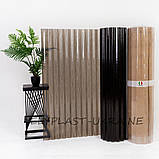 Прозорий шифер ELYPLAST гофрований (бронза) 1,5м*5м(7,5кВ), фото 2