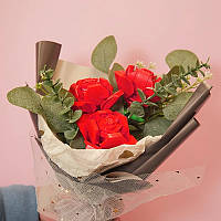 Конструктор букет троянди червоні, квіти букет квітів, квіти JAKI