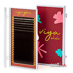 Вії для нарощування Viya dark chocolate 0,07 M mix (7-14 мм)
