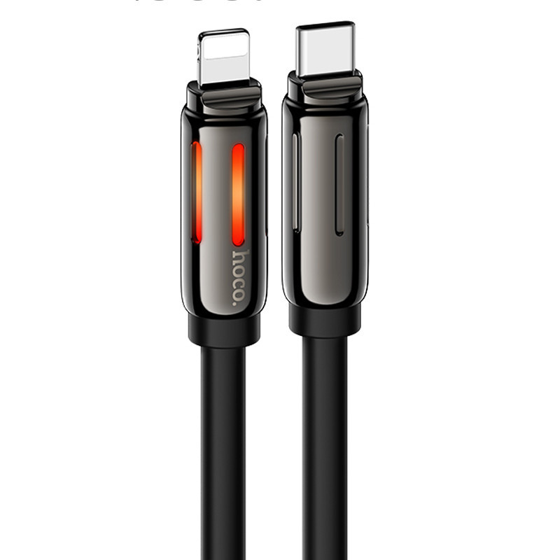 Дата кабель Hoco U136 Prize Type-C to Lightning 27W (1.2m) Black, фото 1