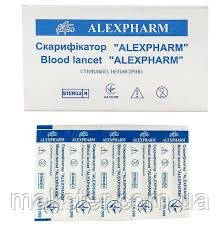 Скарифікатори Alexfarm, 200 шт/уп (Стерильні, одноразові)