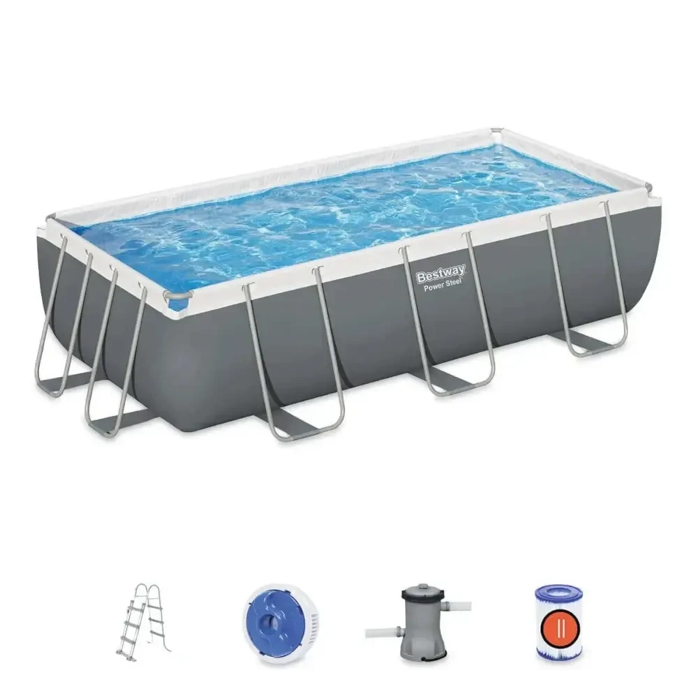 Прямокутний каркасний басейн Power Steel Bestway 56441
