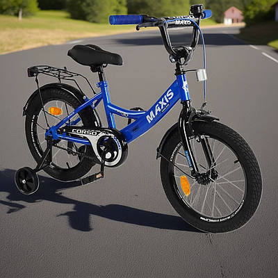 Синій дитячий велосипед для хлопчика дівчинки від 6 років 18 дюймів велотранспорт велик для активного способу життя