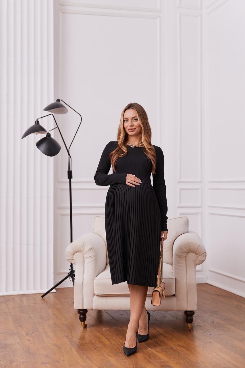 Сукня для вагітних та годування Toledo чорна, фото 1