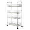Стильна Етажерка 4-х ярусна 50х80х120см металева поличка Besser KM-2750-4, фото 2