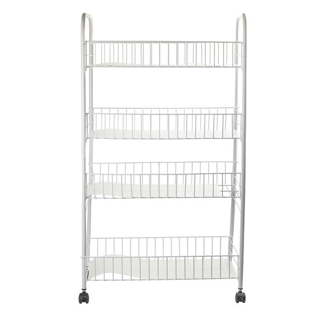 Стильна Етажерка 4-х ярусна 50х80х120см металева поличка Besser KM-2750-4, фото 1
