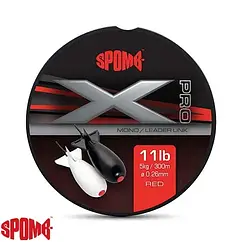 Волосінь сподова Spomb X Pro Mono 300m 0.26 mm 11lb Red