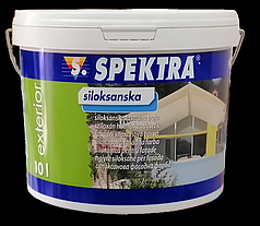 Фасадна силоксанова фарба HELIOS SPEKTRA Siloksanska, В1 (белая база), 10л