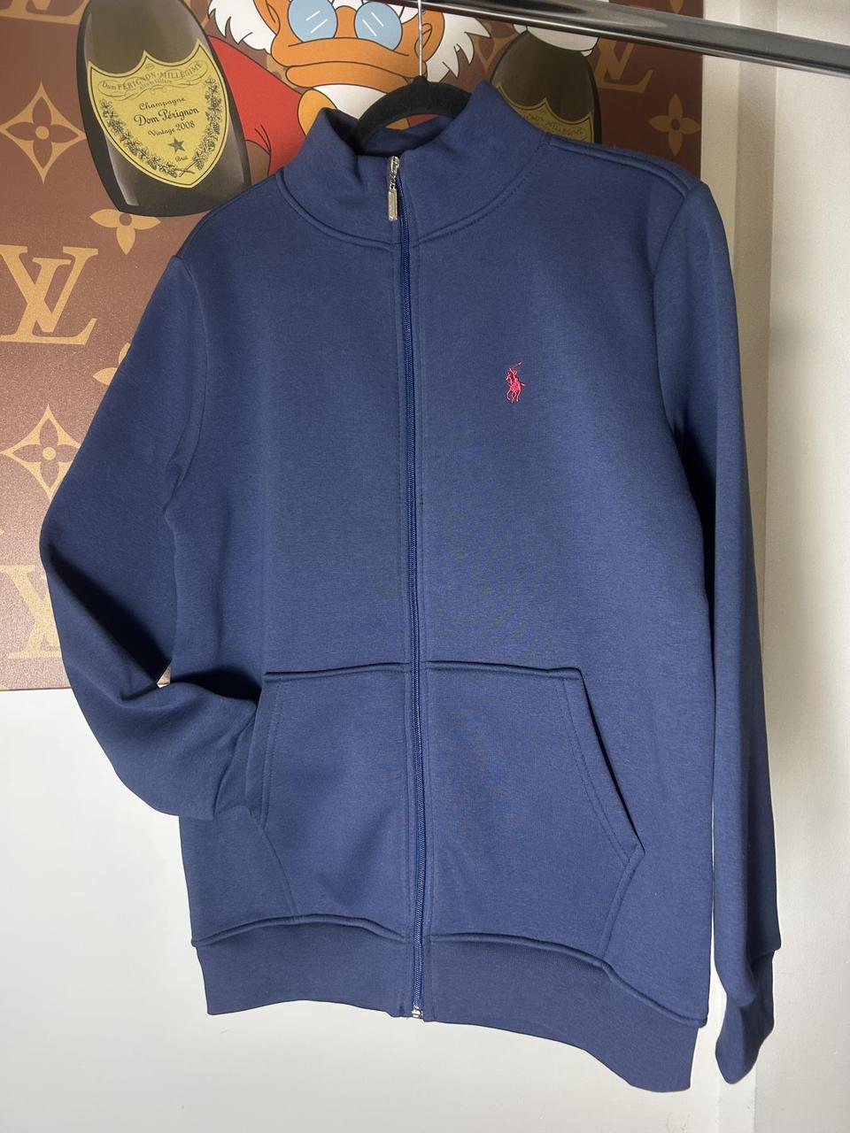 Кофта на замку Ralph Lauren Premium темно-синій