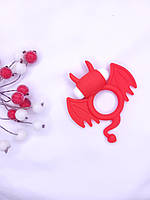 Ерекційне кільце на пеніс з вібрацією, силікон, Червоне