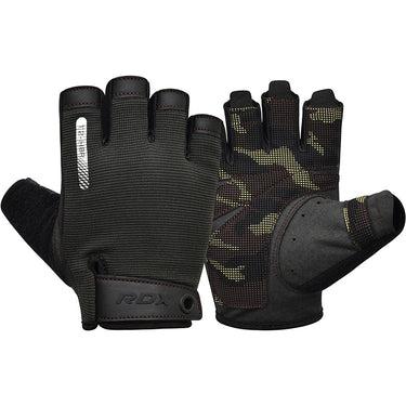 Рукавички для фітнесу RDX T2 Half Brown M
