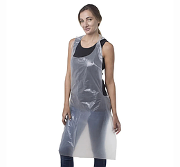 Фартух одноразовий поліетиленовий 100шт\уп Білий