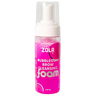 Піна для брів (150 мл) Zola Bubblegum Brow Cleansing Foam рожева, для очищення