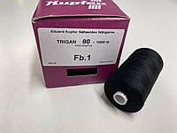Нитки ,TRIGAN KUPFER №80 1000м col 0001 чорний