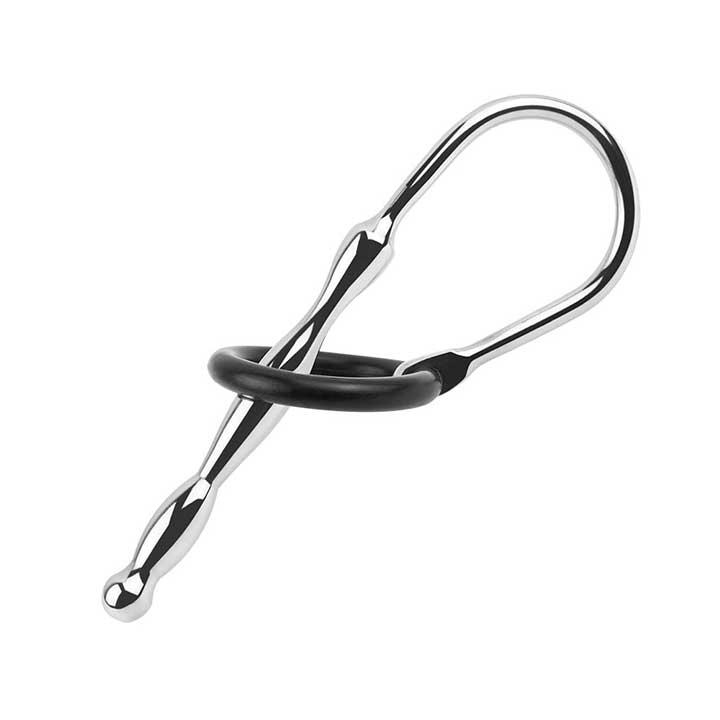 Сталевий уретральний катетер з ерекційним кільцем, фото 1