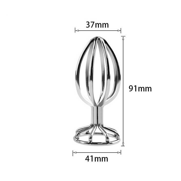Сталевий анальний корок SexyFire L 3,7 см — Анальні іграшки, фото 1