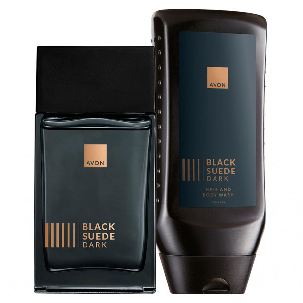 Парфумований набір для чоловіків AVON Black Suede Dark з 2 х одиниць