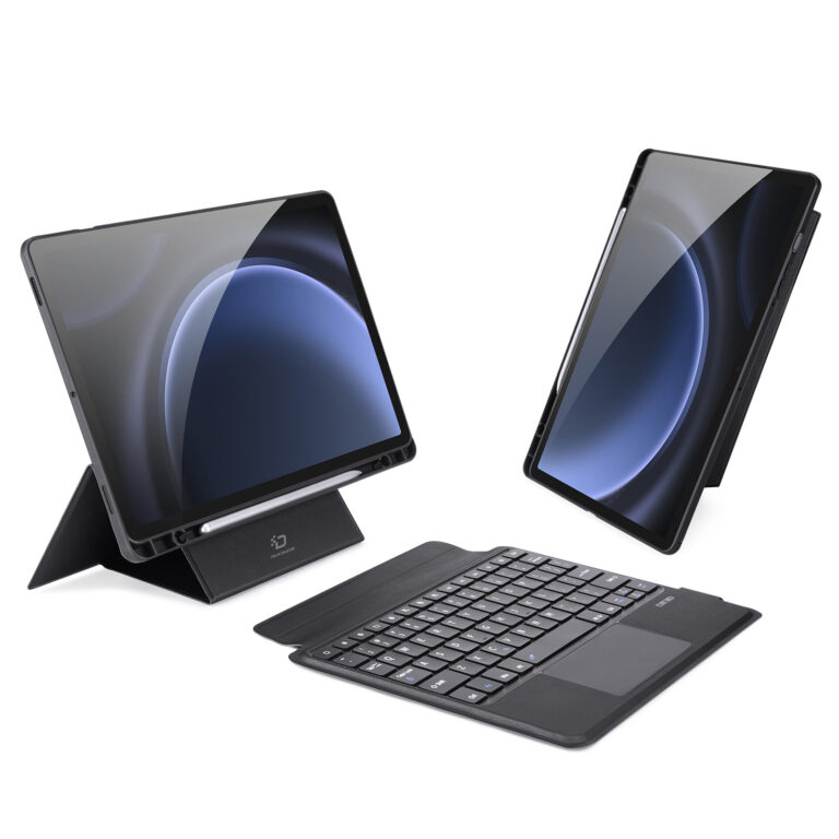 Чохол клавіатура DUX DUCIS Bluetooth 5.0 Keyboard для Samsung Galaxy Tab S9 FE X510 / X516B з підсвіткою Black