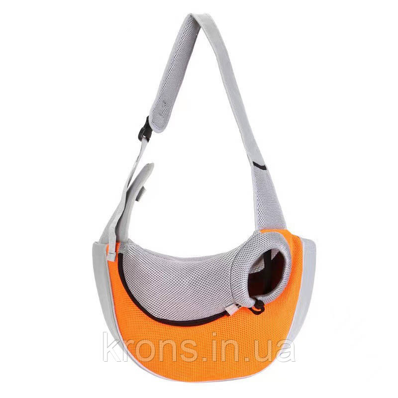 Слінг-переноска для котів і собак SY-2022-1024-93 Orange L (47*14*29 см), фото 1