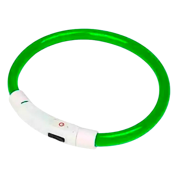 Нашийник для собак LED (USB/3 режими) d18см в асорт., Нашийник для собак LED USB d18 см, Світний нашийник
