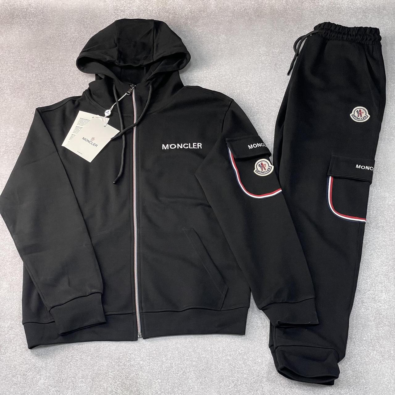 Костюм Moncler чорний ЛЮКС