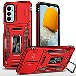 Ударостійкий чохол для Samsung A16 4G/5G протиударний Красній бампер зі шторкою камери кільцем на самсунг а16, фото 5