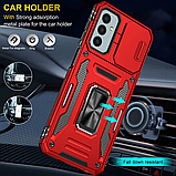 Ударостійкий чохол для Samsung A16 4G/5G протиударний Красній бампер зі шторкою камери кільцем на самсунг а16, фото 7