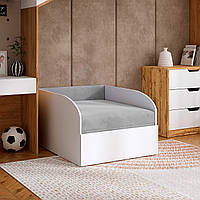 Дитяче крісло-ліжко "Boy" 80x190 світло-сірий велюр ТМ Viorina-Deko