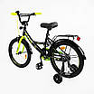 Крутий чорний дитячий велосипед для хлопчика дівчинки від 6 років 18 " Лісапед велик дитині щоб навчиться їздити, фото 2