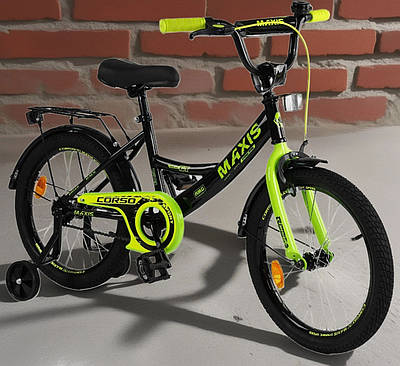 Крутий чорний дитячий велосипед для хлопчика дівчинки від 6 років 18 " Лісапед велик дитині щоб навчиться їздити