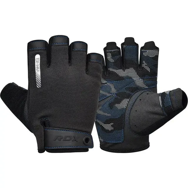 Рукавички для фітнесу RDX T2 Half Blue M