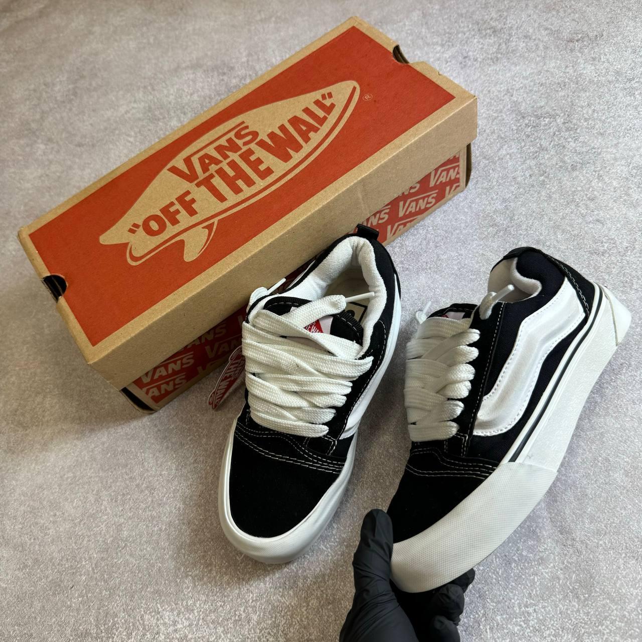 Чоловічі кросівки Vans KNU school Black&white