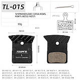 Гальмівні колодки Toopre TL-01S Shimano L04C/L05A/K04S K04Ti/K05S/K05Ti, фото 2
