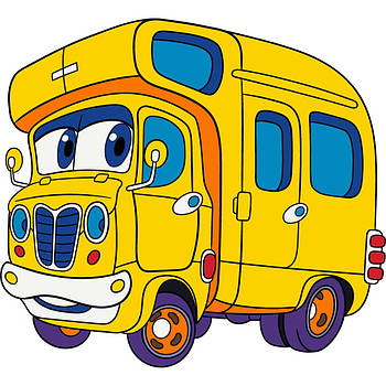 Дитяча картина-розмальовка на холсті Фургончик Art Craft 25х30 см (15070-AC)