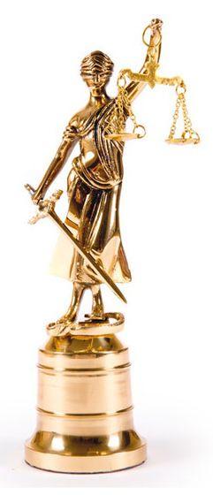 Статуетка Феміда Virtus Figure Justice Small бронза, фото 1