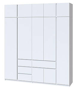 Шафа-2221 з антресоллю Майстер Форм Брайт 2221х520х2400 мм